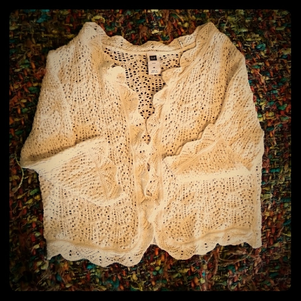 Cropped Cover Up, Knitted, Crochet